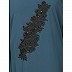 Party wear kaftan with patch work- Teal and Black